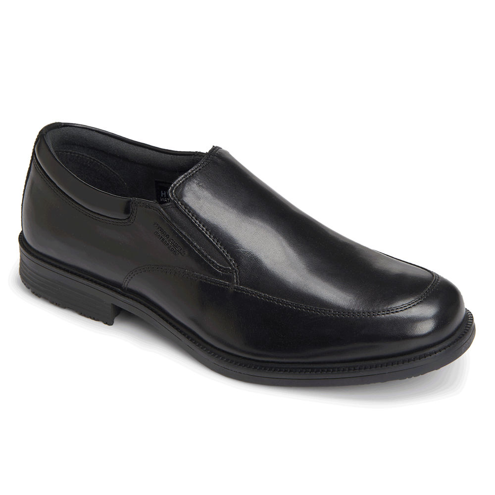 Rockport Slip-On Herr Svarta - Lead The Pack Waterproof - QBTFR7341